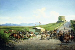 De Romeinse jacht bij het graf van Santa Cecilia, Via Appia Antiqua