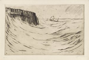 Havenhoofd te Vlissingen door Carel Nicolaas Storm van 