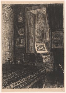 Interieur van een huiskamer door Carel Nicolaas Storm van 