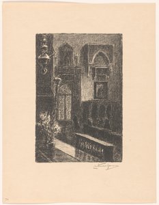 Kerkinterieur in Venetië door Carel Nicolaas Storm van 