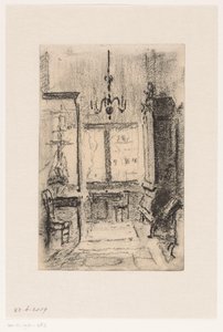 Interieur van het huis van Simon van Gijn aan de Nieuwe Haven te Dordrecht
