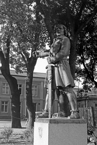Standbeeld van Engelbrekt Engelbrektsson in Arboga, Zweden 1969 door Carl-Johan Eldh