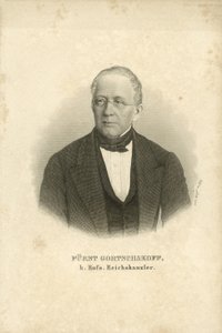 Prins Alexander Gorchakov, Russische staatsman door Carl (after) Mayer