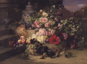 Fruit- en bloemenstilleven