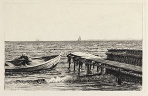 De boot bij de brug
