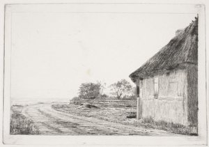 Het huis en de tuin bij de zee door Carl Bloch
