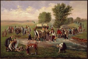 De handkarrenmaatschappij, Carl Christian Anton Christensen (1832-1912) door Carl Christian Anton Christensen