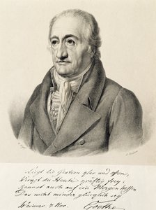 Portret van Johann Wolfgang von Goethe door Carl Christian Vogel von Vogelstein
