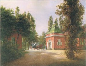 de ingang van de nieuwe tuin (Potsdam)