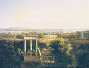 uitzicht van Ruinenberg naar Sansouci