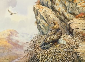 Gouden Adelaars bij Eyrie door Carl Donner
