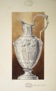 Ontwerp van een kan. Serie De Bruidsschat van Grootvorstin Maria Pavlovna