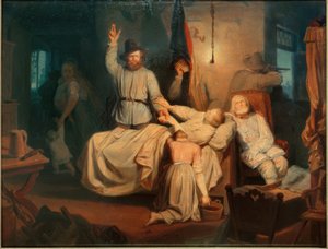 Dood van een vrijheidsstrijder van 1848 door Carl Engel von Rabenau