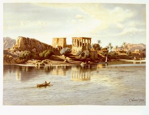 Uitzicht op het eiland Philae, 1874