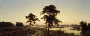 Silezisch landschap door Carl Friedrich Lessing