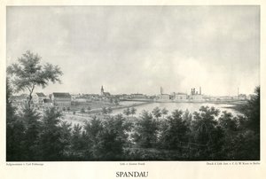 Stadsgezicht Spandau rond 1860