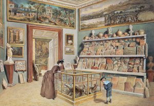 De apsiskamer met de Romeinse bakstenen door Carl Goebel d. J.
