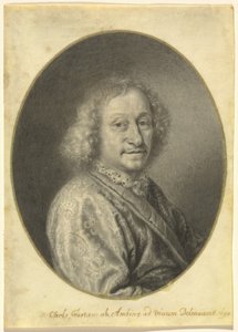 Portret van een heer door Carl Gustav Amling