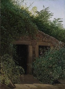 Een overwoekerde mijnschacht, ca. 1824
