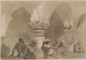 Pijprokers, Jeruzalem door Carl Haag