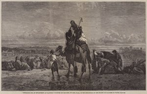 Voorbereidingen voor een kampement in Palmyra