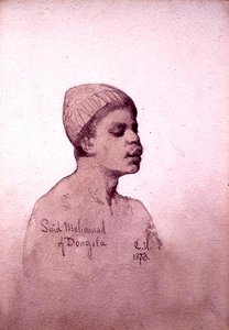 Said Mohamad van Dongola (Soedan) 1873 door Carl Haag