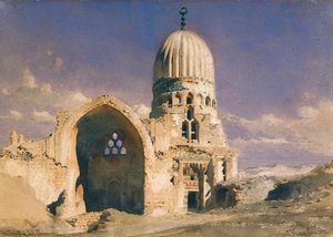 Het graf van Sit Chavann, 1874 door Carl Haag