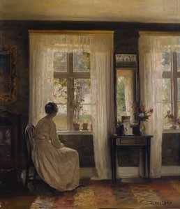 Een Dame in een Interieur