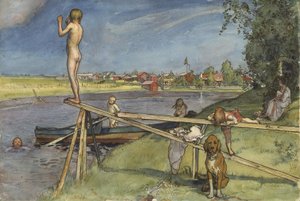 Een Aangename Zwemplek, uit de serie Een Huis, c.1895