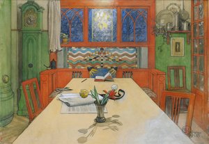 De dag is voorbij, welterusten! 1908 door Carl Larsson