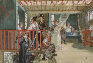De naamdag. Omstreeks 1895