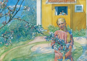 Meisje met appelbloesem, 1914
