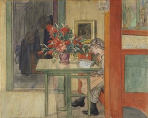 Lisbeth Leest door Carl Larsson