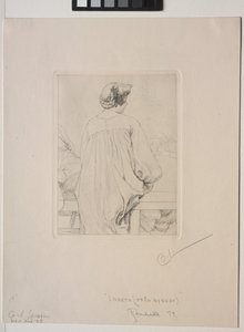 Lisbeth, gezien van achteren door Carl Larsson
