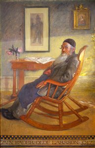 Portret van de Vader van de Kunstenaar door Carl Larsson