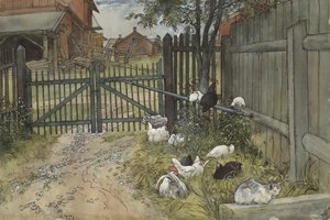 De Poort, uit de serie Een Huis, c.1895 door Carl Larsson