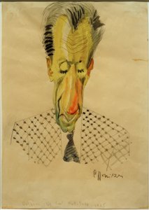 B.F. Dolbin / Karikatuur van C.-F. Hollitzer, 1925 door Carl Leopold Hollitzer