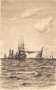 Stoom- en Zeilschepen door Carl Locher