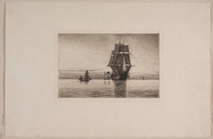 Deens: Stille avond in de Noordzee door Carl Locher