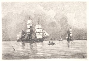 Vanuit de rede van Kopenhagen door Carl Locher