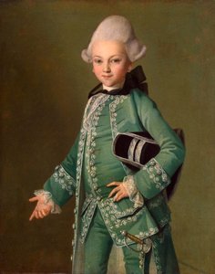 Portret van Graaf Alexei Bobrinsky als Kind, 1769 door Carl Ludwig Johann Christineck