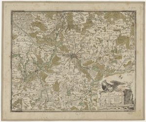 Regio bij Berlijn en Potsdam (col.) - Oesfeld 1778 door Carl Ludwig von Oesfeld