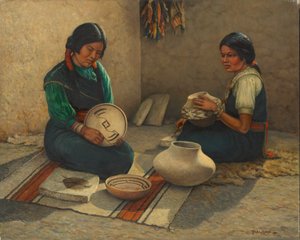Hopi Aardewerk Schilders door Carl Moon