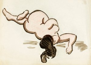 Liggend vrouwelijk naakt door Carl Newman