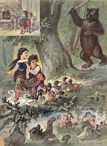Hans en Grietje in het Bos, c.1880 door Carl Offterdinger