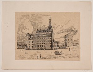 Kasteel van Kopenhagen door Carl Peter Theodor Rothweiler