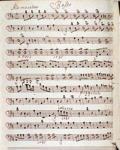 Pagina van muzikale partituur van Concerto in D majeur door Karl Philipp Stamitz