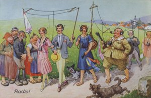 Komische voorstellingen van vroege radio
