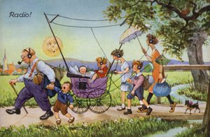 Komische voorstellingen van vroege radio