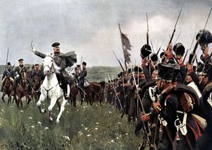 Generaal Blücher voor de Slag bij de Katzbach 26 augustus 1813